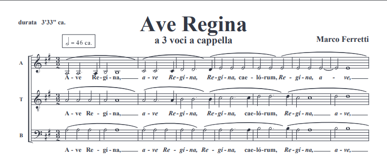 Marco Ferretti: Ave Regina